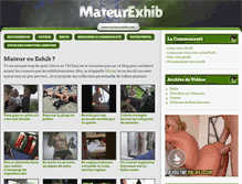 Tablet Screenshot of mateurexhib.com
